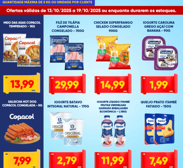 Supermercado Tatico até 19/10/2025 Supermercado Tatico até 19/10/2025
