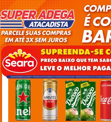 Atacadista Super Adega até 16/10/2025