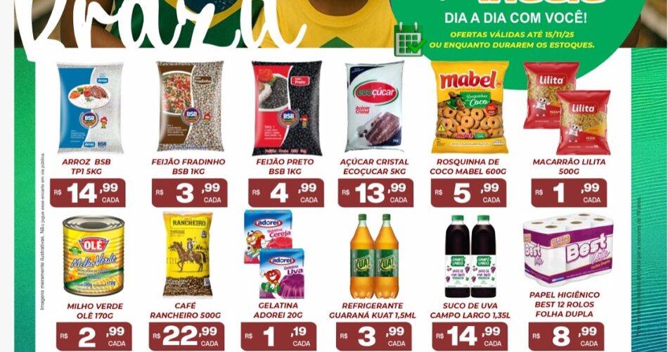 Supermercado Indaiá até 15/11/2025