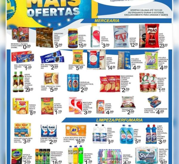 Supermercado Caprichoso até 15/11/2025