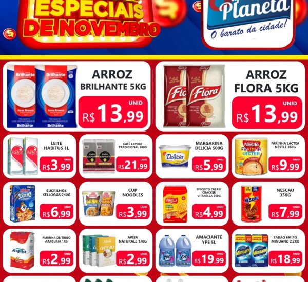 Supermercado Planeta até 06/11/2025