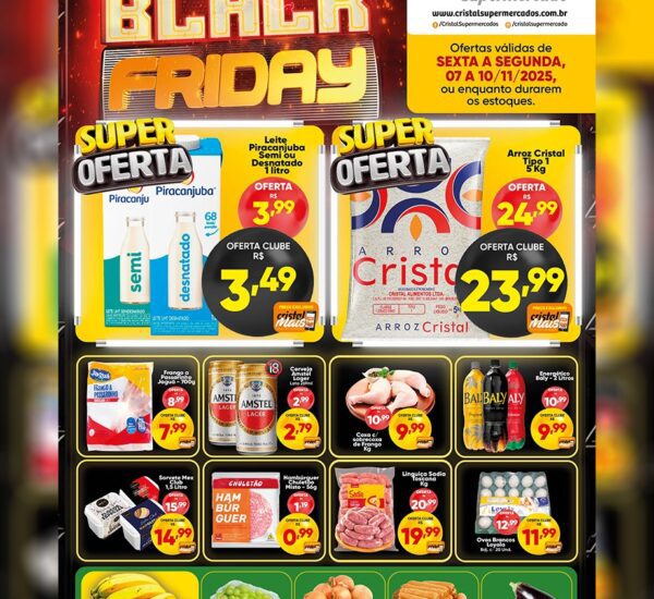 Cristal Supermercado até 10/11/2025 Cristal Supermercado até 10/11/2025