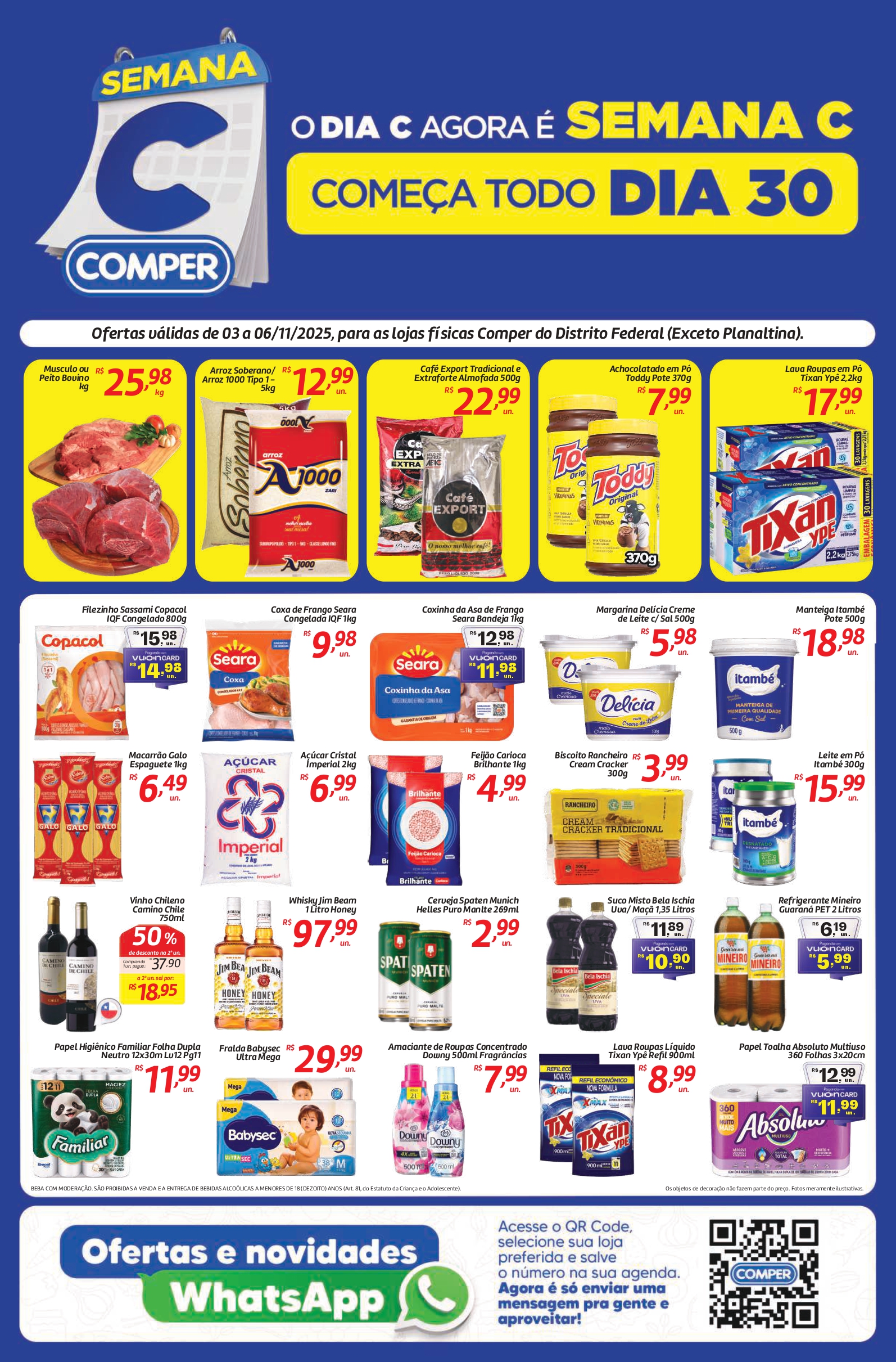 ofertas supermercado comper Brasília df