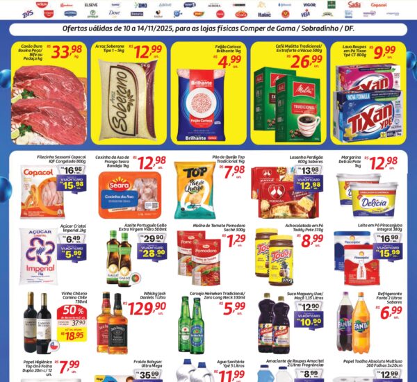 Supermercado Comper até 14/11/2025