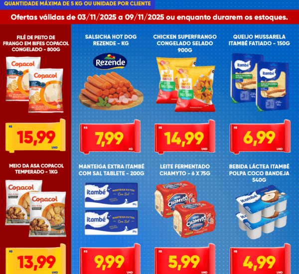 Supermercado Tatico até 09/11/2025
