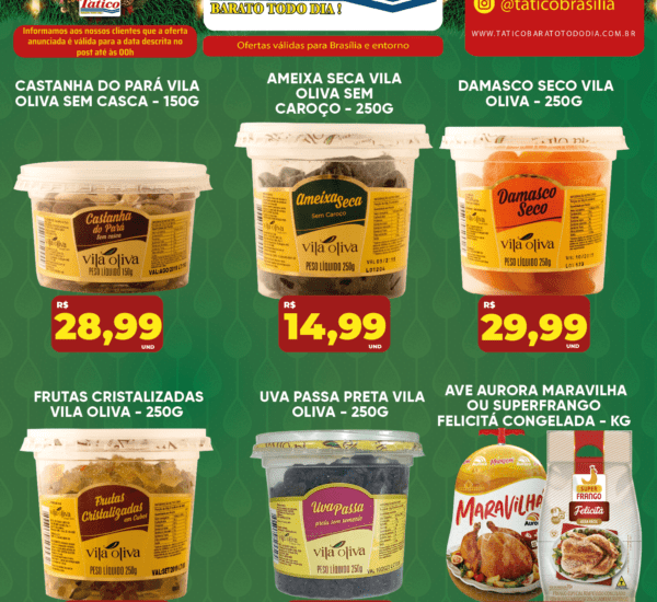 Supermercado Tatico até 21/12/2025