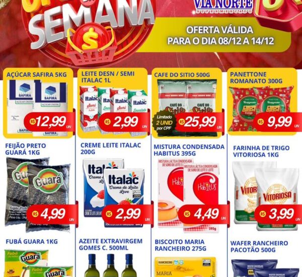 Via Norte Supermercado até 14/12/2025