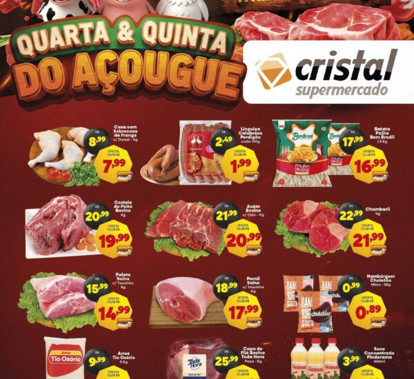 Cristal Supermercado até 11/12/2025 Cristal Supermercado até 11/12/2025