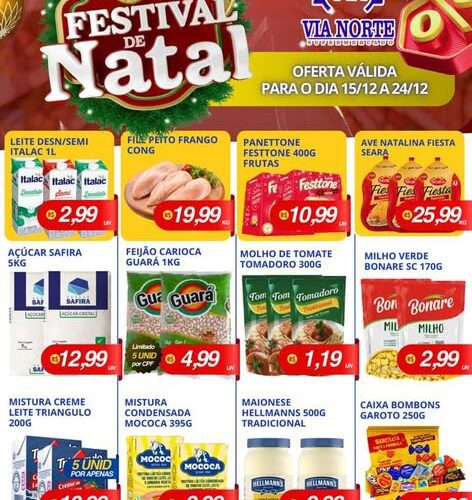 Via Norte Supermercado até 24/12/2025