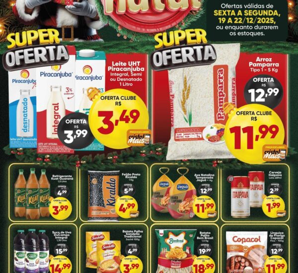 Cristal Supermercado até 22/12/2025