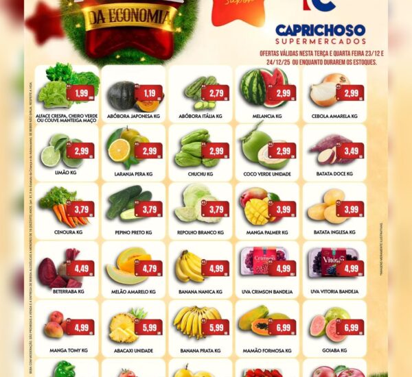 Supermercado Caprichoso até 24/12/2025
