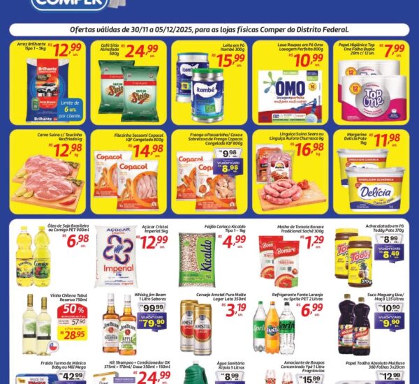 Supermercado Comper até 05/12/2025 Supermercado Comper até 05/12/2025