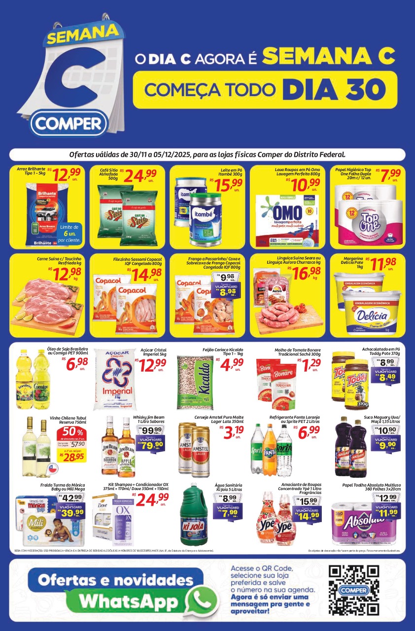 ofertas supermercado comper Brasília df