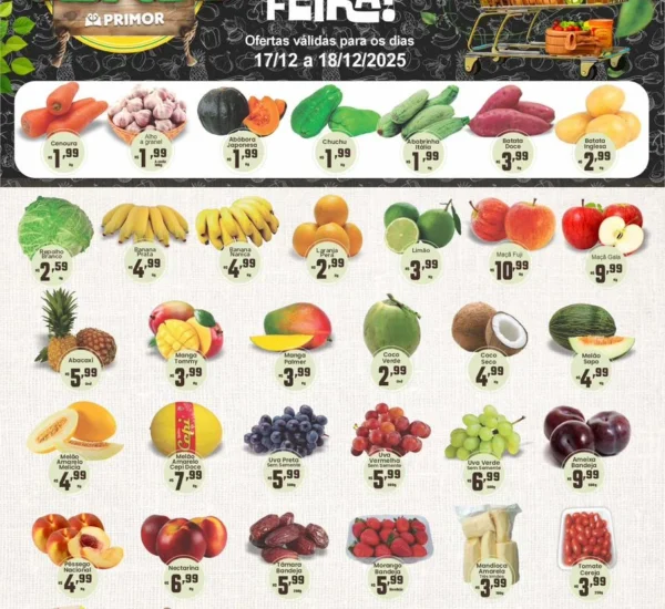 Supermercado Primor até 18-12-2025