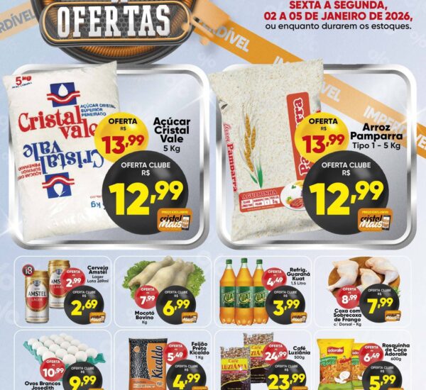 Cristal Supermercado até 05/01/2026