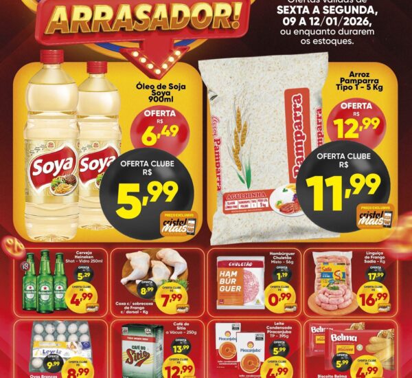 Cristal Supermercado até 12/01/2026