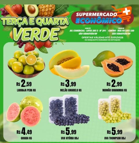 Supermercado Mais Econômico até 21-01-2026