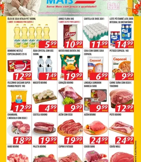 Supermercado Serve Mais até 28-01-2026