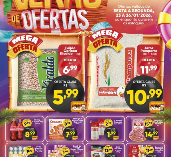 Cristal Supermercado até 26-01-2026
