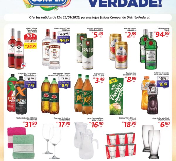 Supermercado Comper até 25-01-2026
