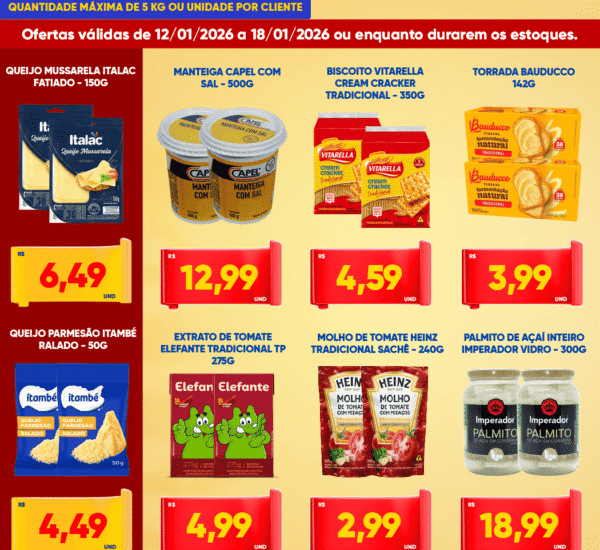 Supermercado Tatico até 18/01/2026