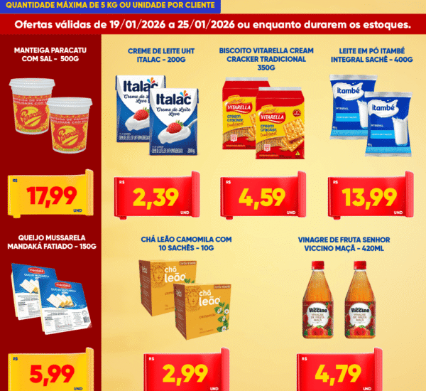 Supermercado Tatico até 25/01/2026
