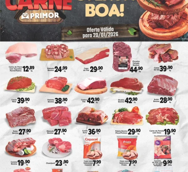 Supermercado Primor até 20-01-2026