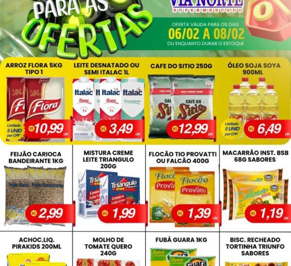 Via Norte Supermercado até 08/02/2026