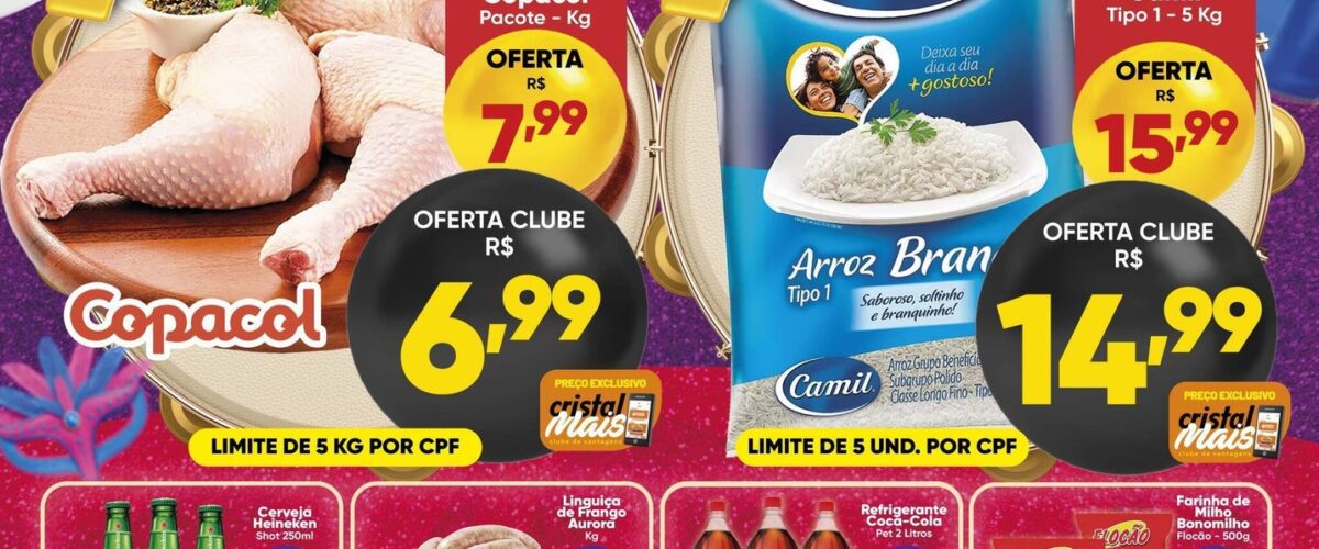 Cristal Supermercado até 16-02-2026