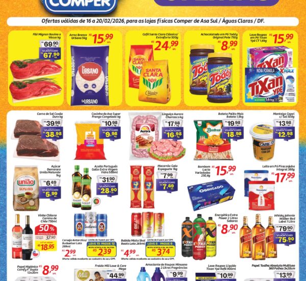 Supermercado Comper até 20-02-2026
