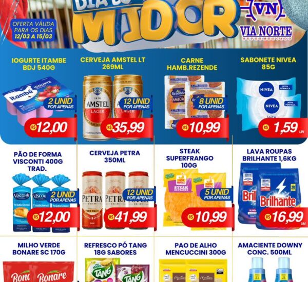 Via Norte Supermercado até 15/03/2026