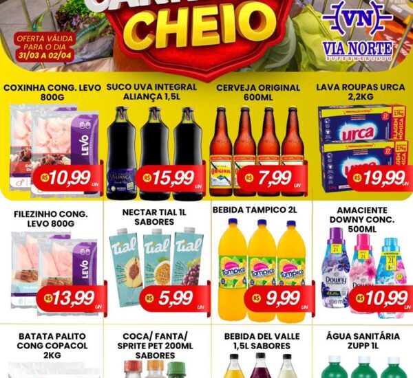 Via Norte Supermercado até 02/04/2026