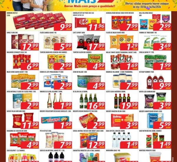 Supermercado Serve Mais até 14-04-2026