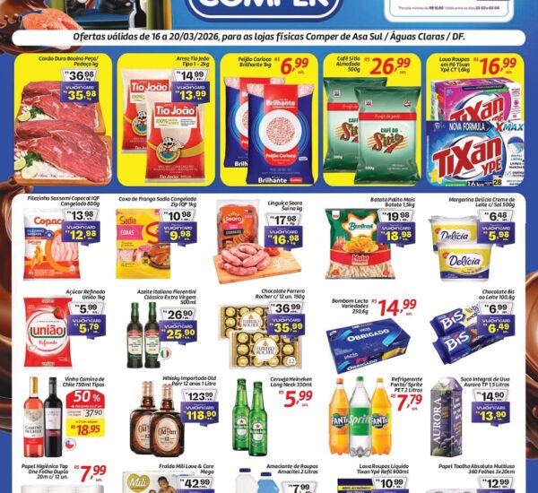 Supermercado Comper até 20-03-2026