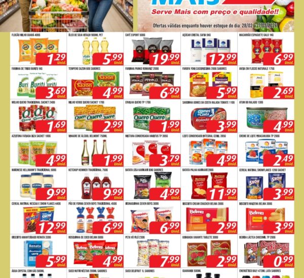 Supermercado Serve Mais até 17-03-2026 Supermercado Serve Mais até 17-03-2026
