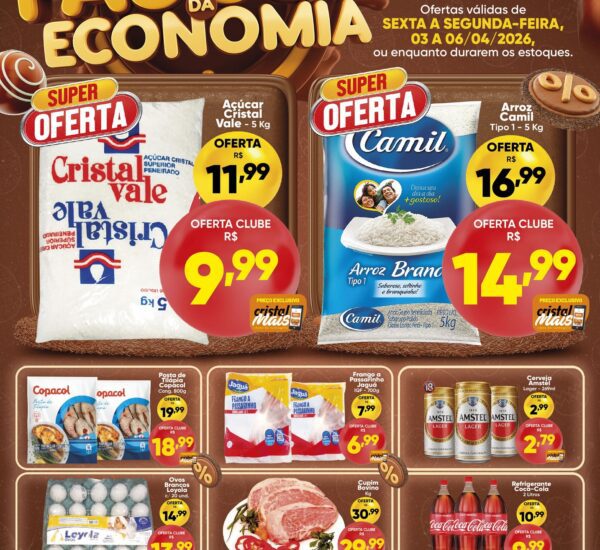 Cristal Supermercado até 06-04-2026