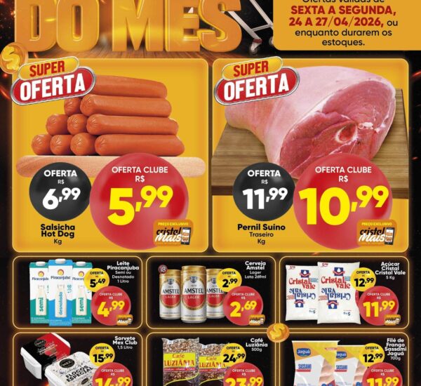 Cristal Supermercado até 27-04-2026