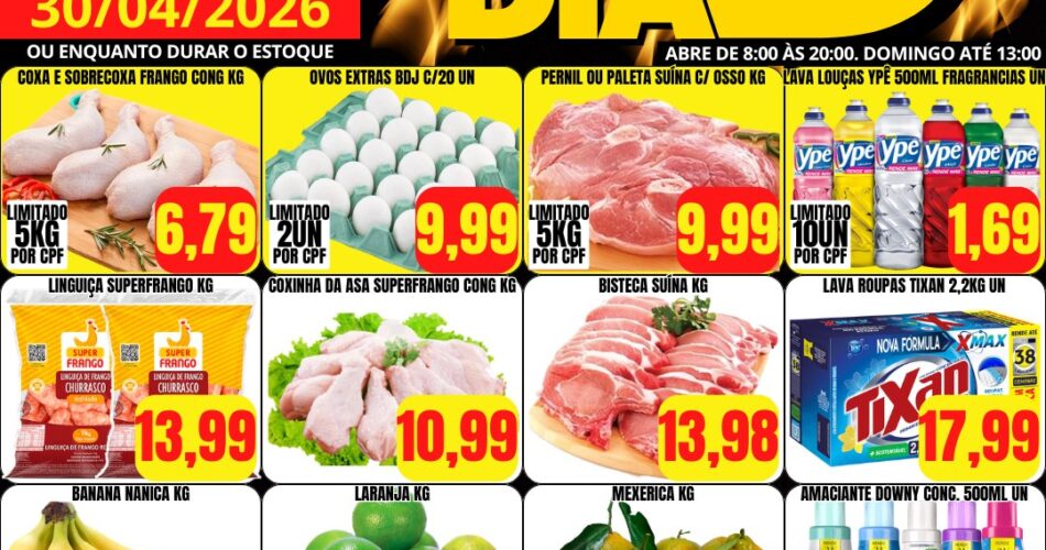 Via Norte Supermercado até 30/04/2026