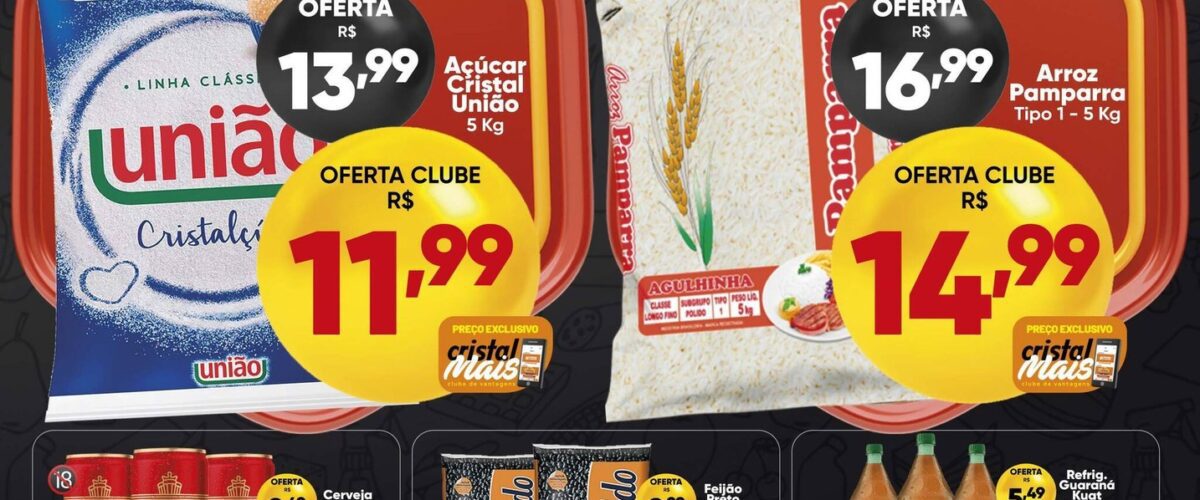 Cristal Supermercado até 18-05-2026