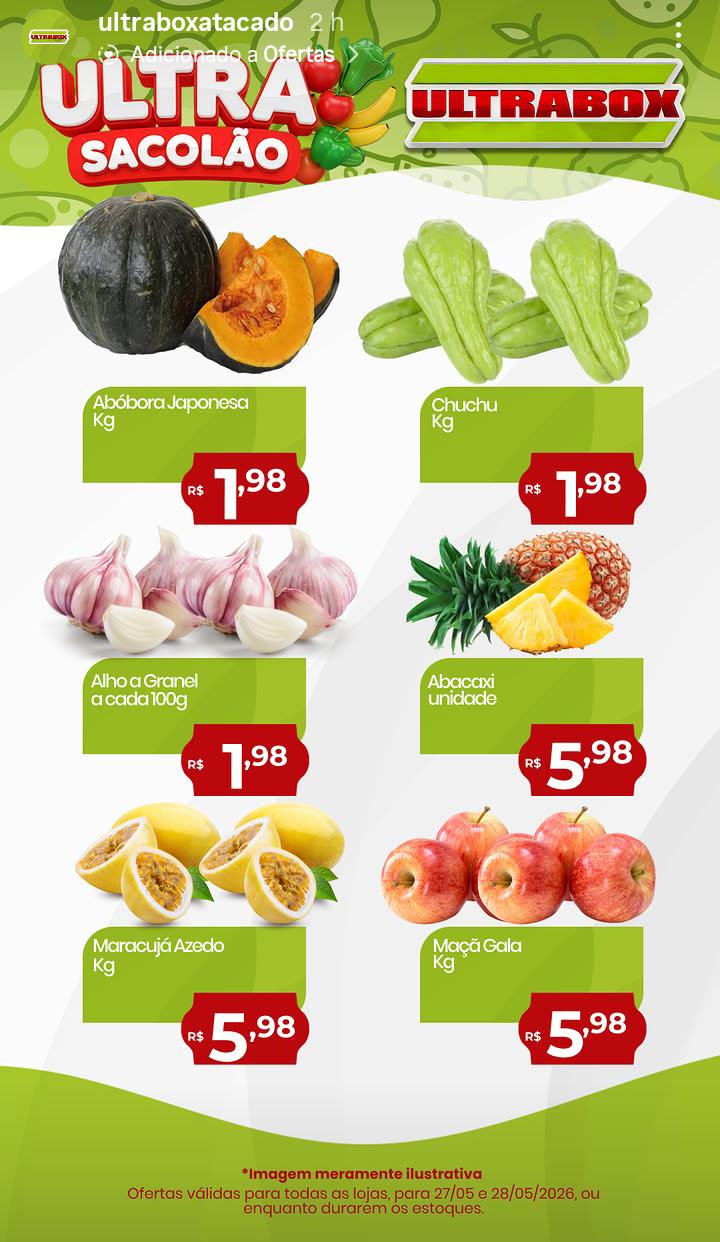 Ultra Box Menu Supermercado Ultrabox até 28-05-2026