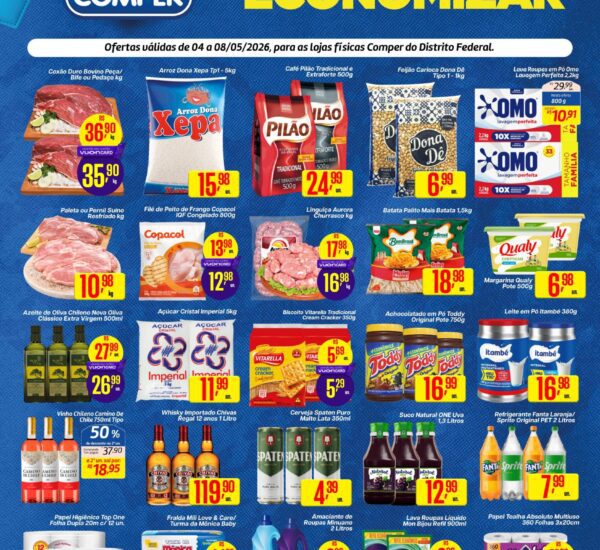 Supermercado Comper até 08-05-2026