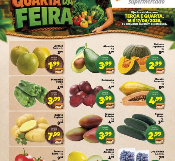 Encarte Vencido Cristal Supermercado até 17-06-2026