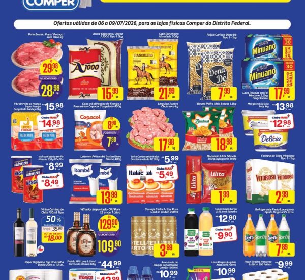 Supermercado Comper até 09-07-2026