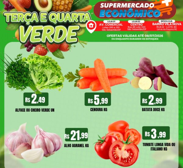 Supermercado Mais Econômico até 08-07-2026