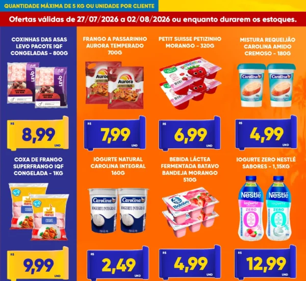 Encarte Vencido Supermercado Tatico até 02-08-2026