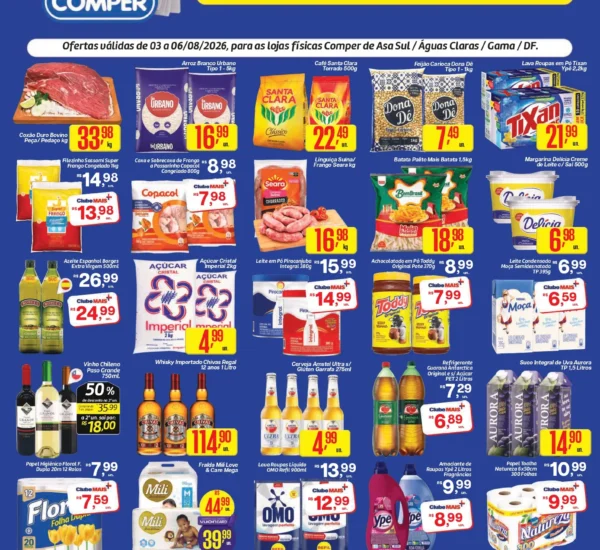 Supermercado Comper até 06-08-2026 Supermercado Comper até 06-08-2026