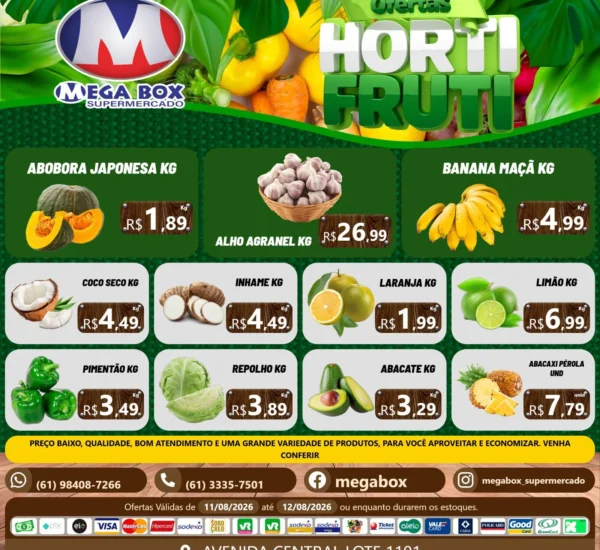 Supermercado Mega Box até 12-08-2026