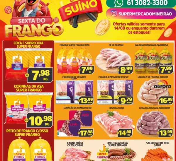 Encarte Vencido Supermercado Mineirão até 14-08-2026