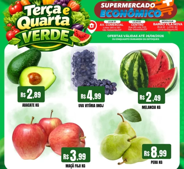 Supermercado Mais Econômico até 26-08-2026