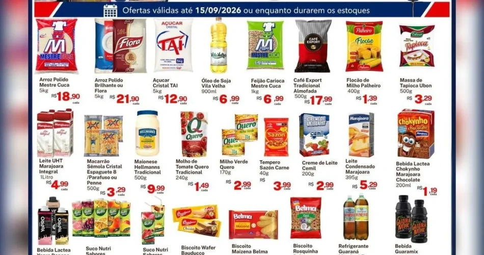 Supermercado Caprichoso até 15-09-2026